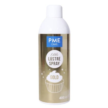 PME Perleťová barva ve spreji Gold (zlatá) 400 ml Bez E171 ♡