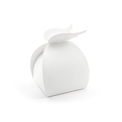 158705 1 dekorativni krabice bila kridla 10ks partydeco