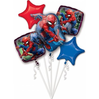 Fóliový balónek 5ks Spiderman - Amscan  | Cukrářské potřeby