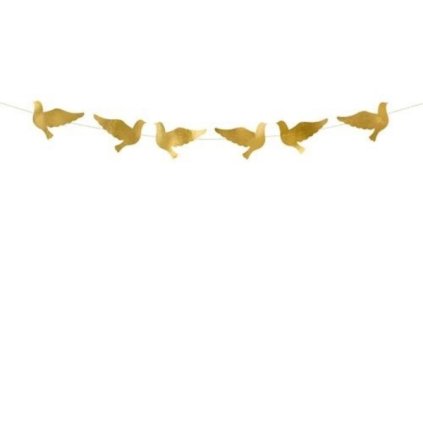 161504 1 partydeco girlanda holubicky zlate