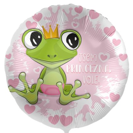 0017291 foliovy balonek jsem princezna vole cz 43cm 625