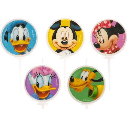 Svíčky na dort Mickey 3cm 5ks - Dekora  | Cukrářské potřeby