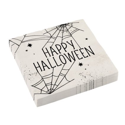 225479 papirove party ubrousky happy halloween pavuciny 33x33cm 16 ks