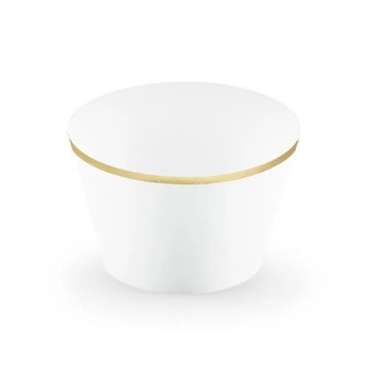 0018655 kosicek na cupcake bily zlaty ramecek 6 ks 600