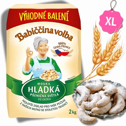 Babiččina volba - Mouka hladká EXTRA SVĚTLÁ 2KG