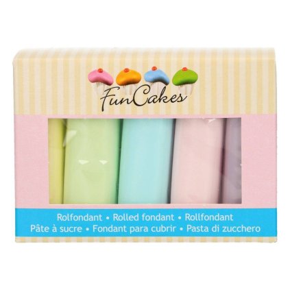 180236 barevne potahovaci hmoty 5x100g pastelove funcakes