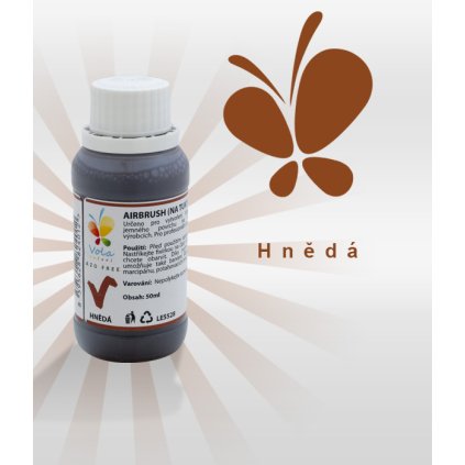 3773 barva tekuta do tuku a cokolad airbrush af hneda 50 ml lahvicka