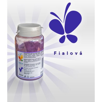3848 barva v prasku do tuku do cokolad fialova 25 g doza