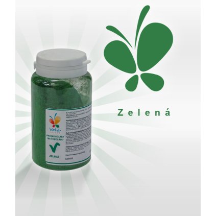 3866 barva v prasku do tuku do cokolad zelena 25 g doza