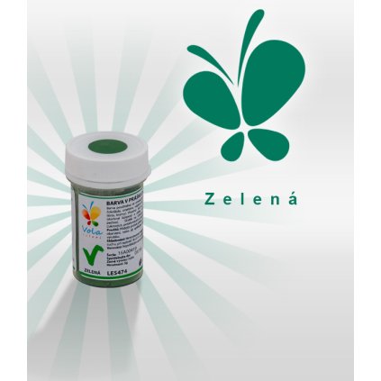 3869 barva v prasku do tuku do cokolad zelena 3 g doza
