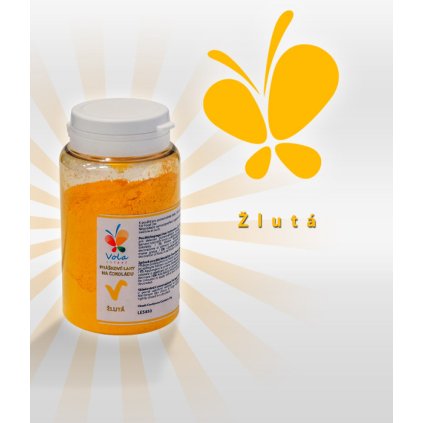 3872 barva v prasku do tuku do cokolad zluta 25 g doza