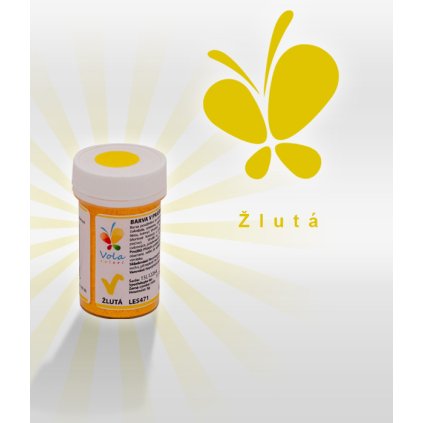 3875 barva v prasku do tuku do cokolad zluta 3 g doza
