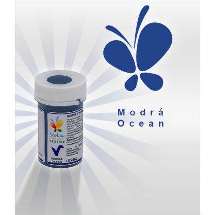 3887 barva v prasku do tuku do cokolad af modra ocean 3 g doza