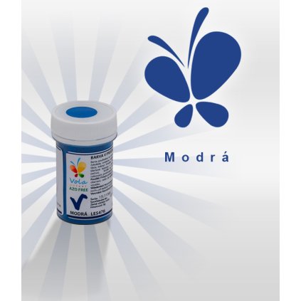 3890 barva v prasku do tuku do cokolad af modra 3 g doza