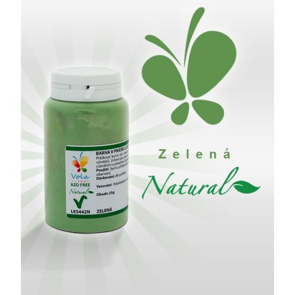 Barva v prášku Natural Lipo přírodní AF (zelená)  25 g/kelímek