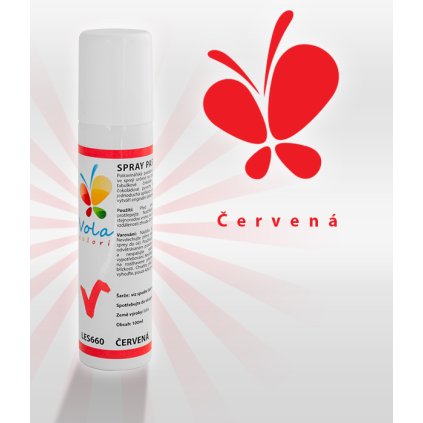3992 barva ve spreji pastelova na cokoladu cervena 100 ml sprej