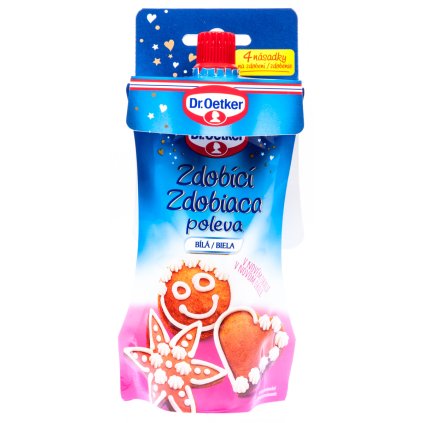 Zdobící poleva na perníčky bílá