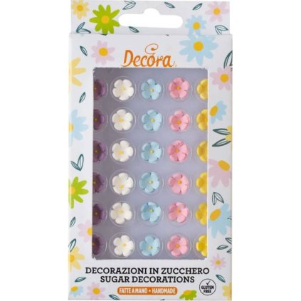 323278 cukrova dekorace mini kvety 30ks decora