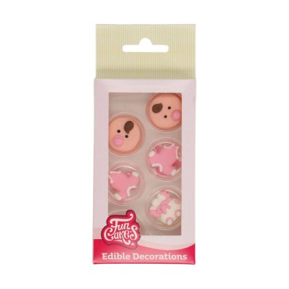 225713 cukrove zdobeni 12ks miminko holcicka funcakes