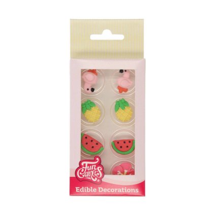 206900 2 cukrove zdobeni 8ks tropical funcakes
