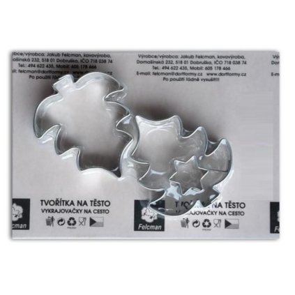 109007 duo vykrajovatek stromecek s hvezdickou 5 cm