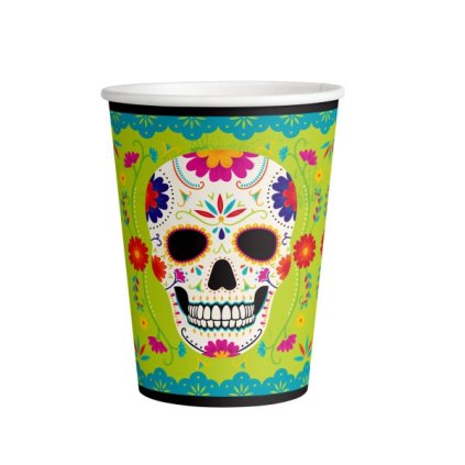 0017000 eko papirove kelimky halloween day of the dead barevne 8 ks 600