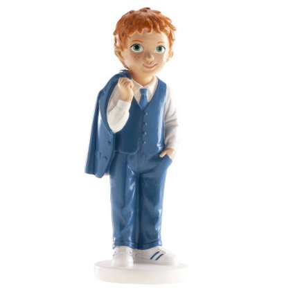 Figurka na dort společensky oblečení chlapec 16cm - svaté přijímání - Dekora