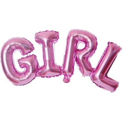 322552 foliovy balonek girl ruzovy 108x43cm cakesicq