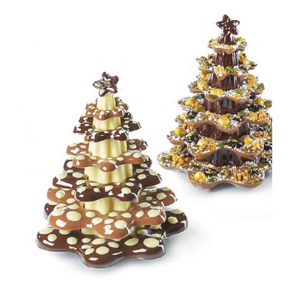 114395 forma na cokoladu sada 5 ks stromecek 500g 9 tvaru 5 forem