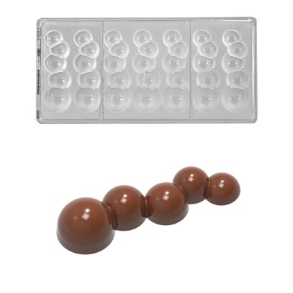 172043 forma na pralinky koule retez 28g 1x7 tvaru forma