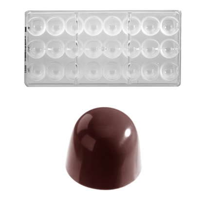 173774 forma na pralinky pralinka kulata 15g 3x8 tvaru forma