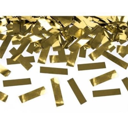 Vystřelovací konfety zlaté - 40 cm  /BP