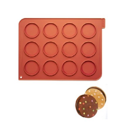 9764 forma silikonova 12 ks whoopies prum 7cm
