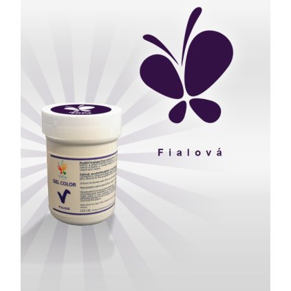 Gelová barva (fialová) 30 g/kelímek