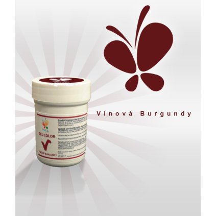 4160 gelova barva vinova burgundy 30 g kelimek