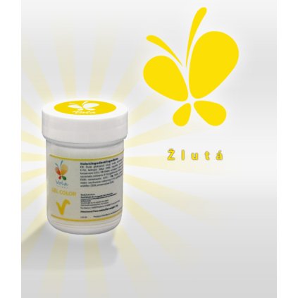 4169 gelova barva zluta 30 g kelimek
