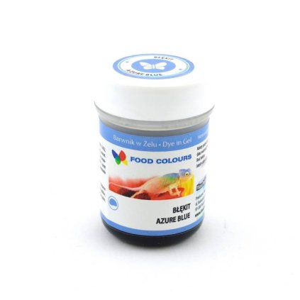 46391 1 food colours gelova barva azure blue azurove modra 35 g