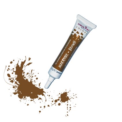 Gelová barva hnědá 20g - Saracino