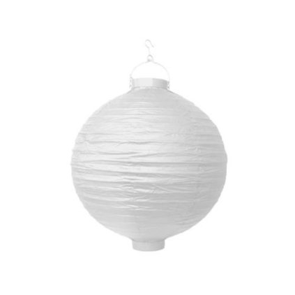 Lampion se světýlkem 30 cm bílý  /BP