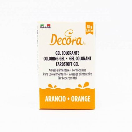 114524 1 gelova barva oranzova 28g decora