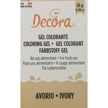 127544 gelova barva slonova kost 28g decora