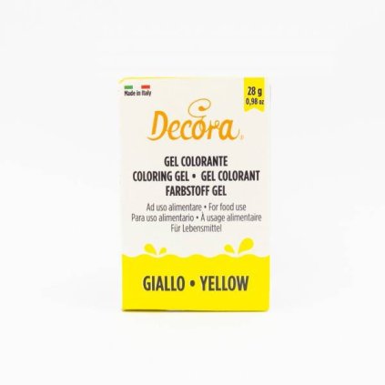 114680 1 gelova barva zluta 28g decora