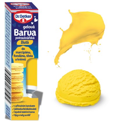 Gelová barva, velikonoční žlutá - 10g
