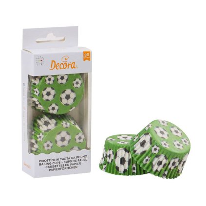 108827 1 kosicky na muffiny 36ks fotbal 50 x 32mm decora