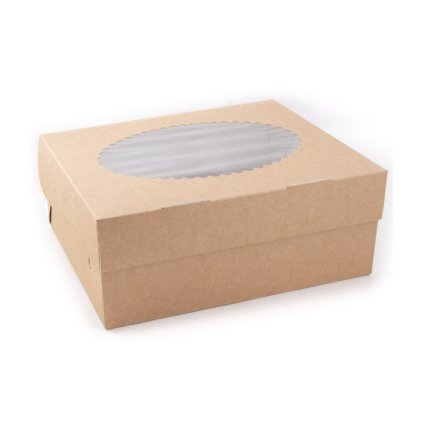169805 krabicka cake vlozka na 6 muffin s pruhledem 250x170 v 100mm 25 ks bal