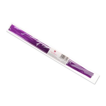 Lesklé sytě fialové, cukrářské floristické drátky 0,812 mm Cake Masters, 50 ks 24G /13647