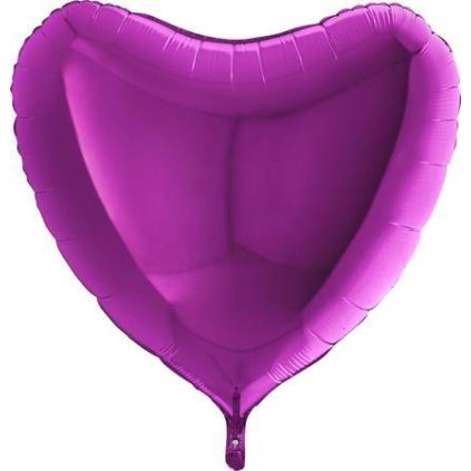 295091 nafukovaci balonek fialove srdce 91 cm grabo