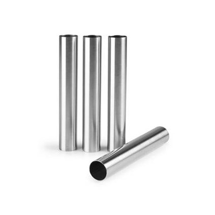 79913 1 nerezove trubicky na zakusky 4ks 14cm prumer 2cm ibili