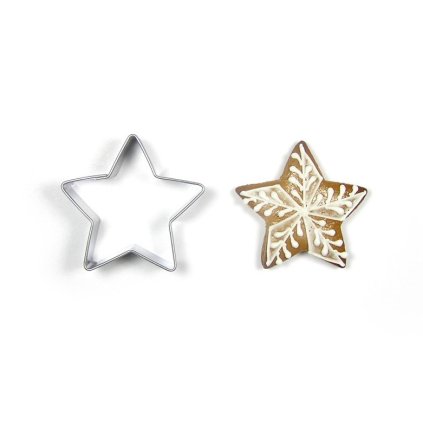 Nerezové vykrajovátko: HVĚZDA 4,2cm - 5-cípá