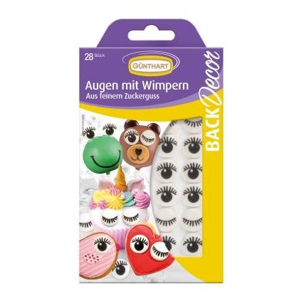 Oči na cupcaky 28ks - řasy - Gunthart